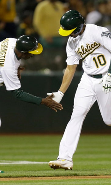 Semien homers, Manaea wins first major-league game